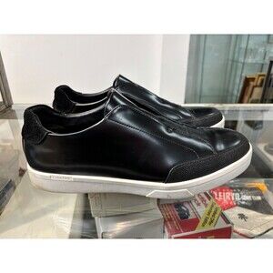 Calvin Klein Immanuel Men’s Leather Slip on Sneaker Shoes Black 3D0942 Size 10